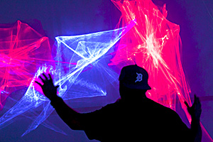 L is for Laser at the Ann Arbor Hands-On Museum